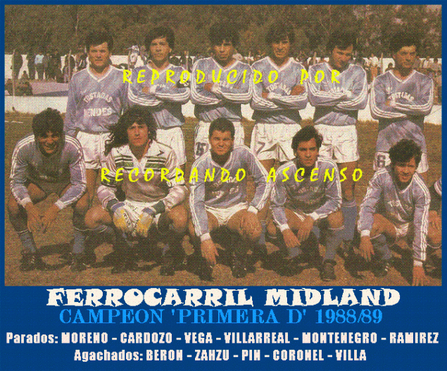 FÚTBOL La primera - Club Atlético Ferrocarril Midland